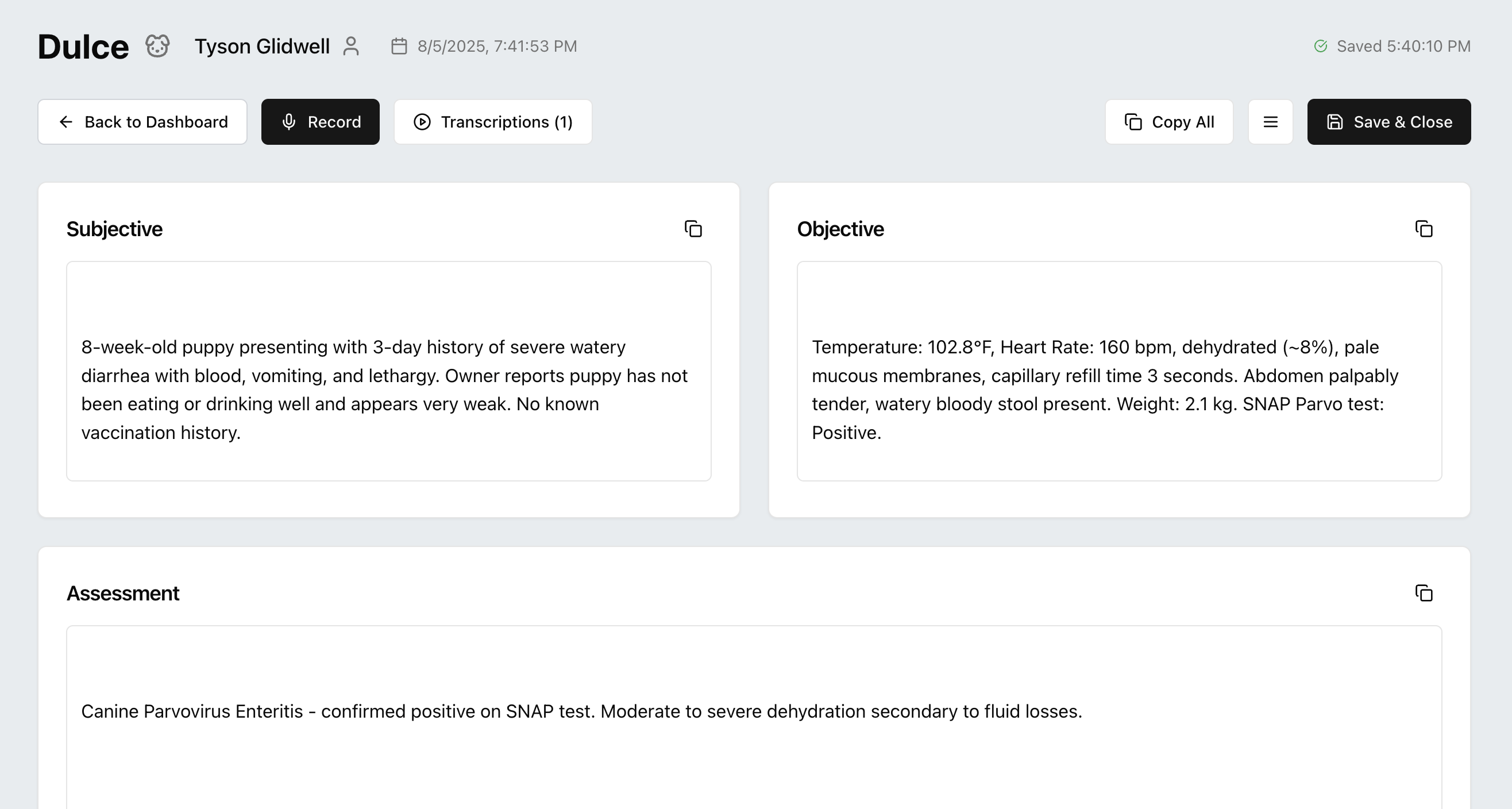 Appointments Screenshot